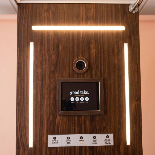 Booth interior camera screen
